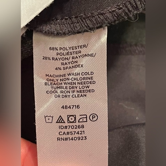 LOFT Julie Fit Black Windowpane Check Trousers | Slim Ankle | Size 6 - Picture 5 of 5